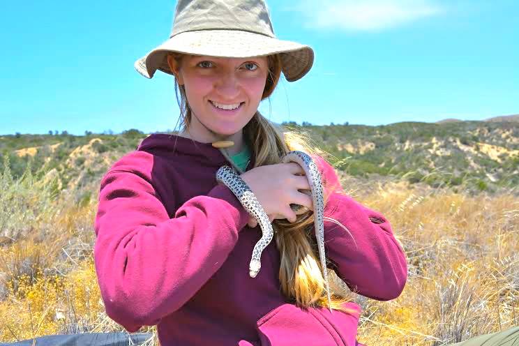 Brooke Oppenhuizen with Snake